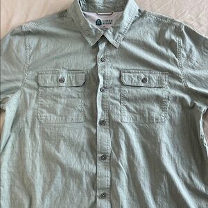 Sierra Designs Sage green breathable cotton spandex men’s utility shirt XL